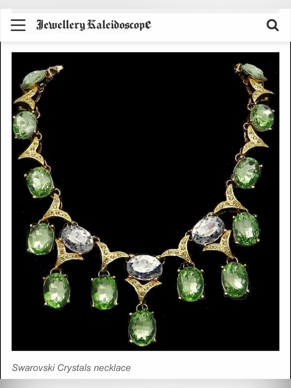 Vintage Scaasi Runway Statement Necklace - Picture 6 of 6